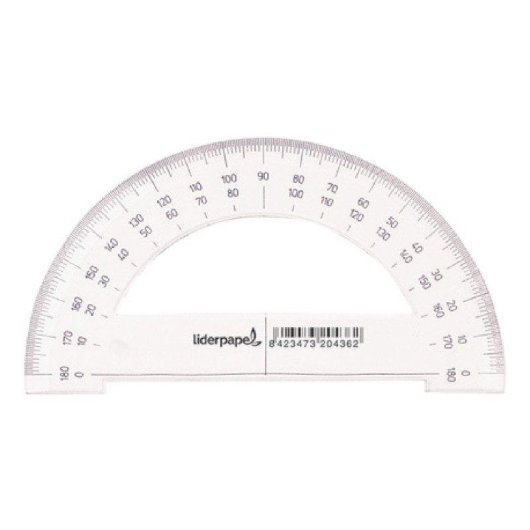 Trasportatore Semcircolare Liderpapel 14 cm Plastica Trasparente