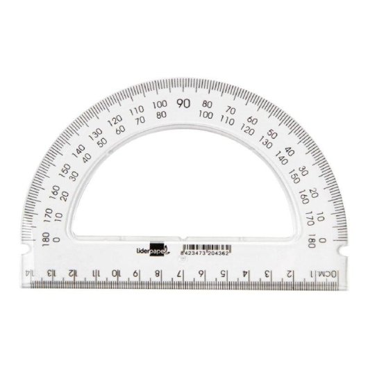 Trasportatore Semcircolare Liderpapel 14 cm Plastica Trasparente