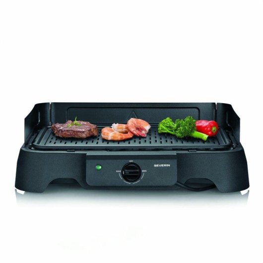 Grelhador eléctrico de mesa Severin 8595 2000W Placa alumínio 39x23cm
