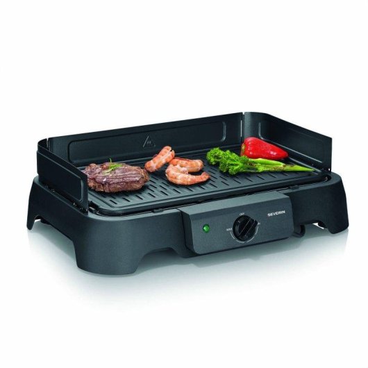 Grelhador eléctrico de mesa Severin 8595 2000W Placa alumínio 39x23cm