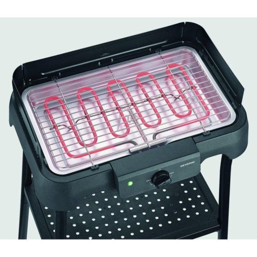 Grelhador Elétrico Severin 8596 2000W Placa Alumínio 39x23cm