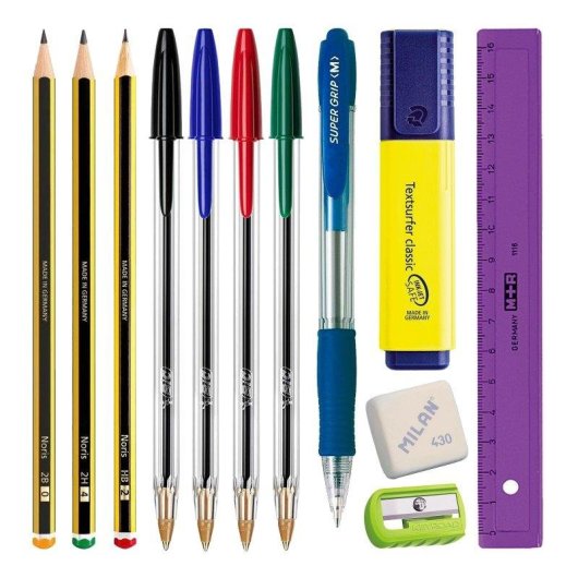 Pack Escolar EcoPack Basic 12 ColePack Material Escolar Primeras Marcas