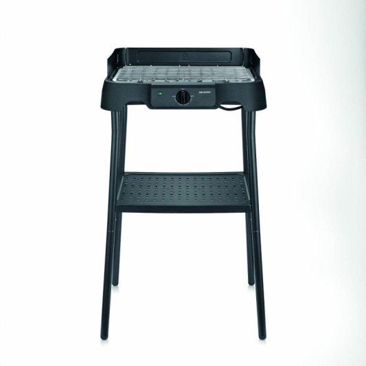 Barbacoa Eléctrica Severin 8594 con Soporte 2000W Parrilla Acero Inoxidable