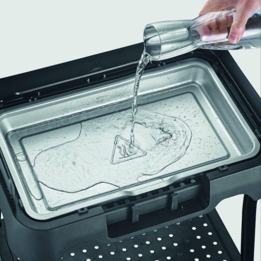 Barbacoa Eléctrica Severin 8594 con Soporte 2000W Parrilla Acero Inoxidable