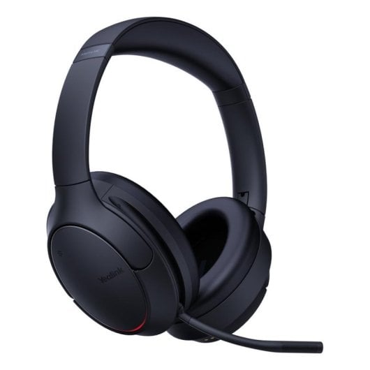 Auriculares Yealink BH78 sem fios Bluetooth com Cancelamento Ativo de Ruído, microfone e base de carga preto