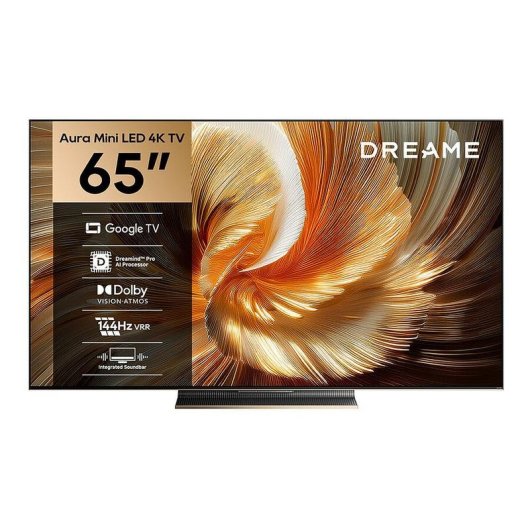 TV Dreame QLED S100 65" 4K UltraHD 144Hz Smart TV Google TV HDR10+ Dolby Atmos