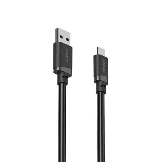 USB-Kabel Hama 2 m USB A an Micro-USB B USB 2.0 Schwarz