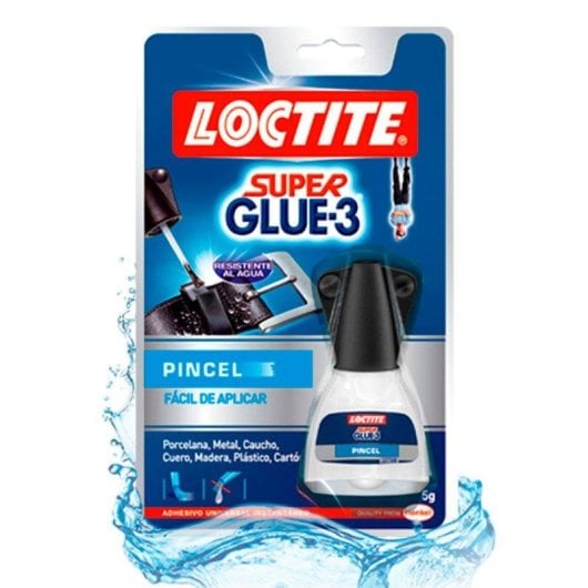 Pegamento Loctite Super Glue-3 Pincel 5g Instantáneo Multi-material