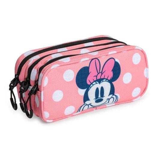 Estojo Escolar Karactermania Minnie Closer Triplo Compartimentos