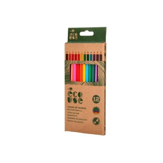 Matite 12 Colori Ecouse Liderpapel Scatola 12 Assortiti Certificato FSC