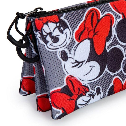 Estuche Escolar Triple Karactermania Minnie Portatodo Lashes