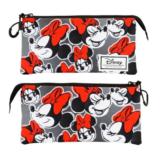 Estuche Escolar Triple Karactermania Minnie Portatodo Lashes
