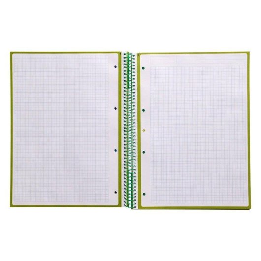 Quaderno A4 Antartik Spirale Copertina Rigida 80 Fogli Verde