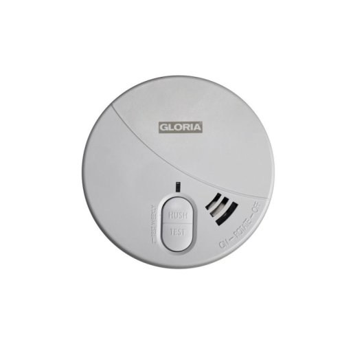Rilevatore di fumo e gas GLORIA R-5 Bianco 85 dB Batteria 9 V Alcalina Kit montaggio