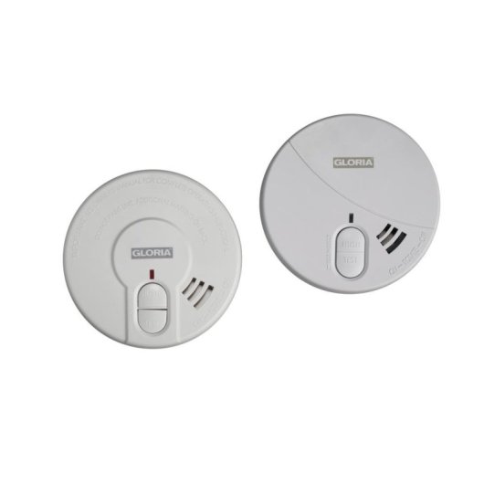 Rilevatore di fumo e gas GLORIA R-5 Bianco 85 dB Batteria 9 V Alcalina Kit montaggio