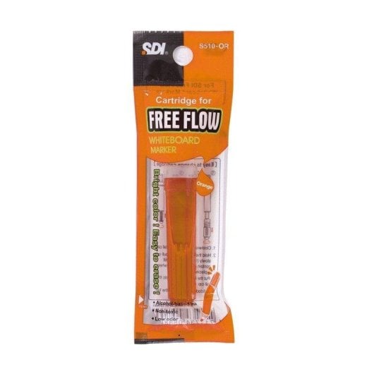 Cartuccia di ricarica Sdi Free Flow per lavagna bianca - Arancione