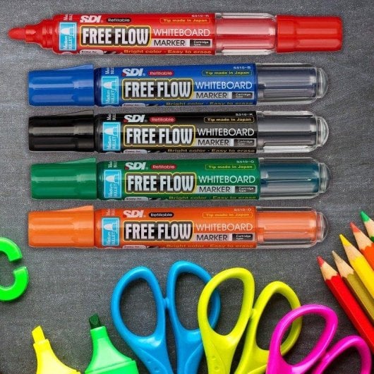 Cartuccia di ricarica Sdi Free Flow per lavagna bianca - Arancione