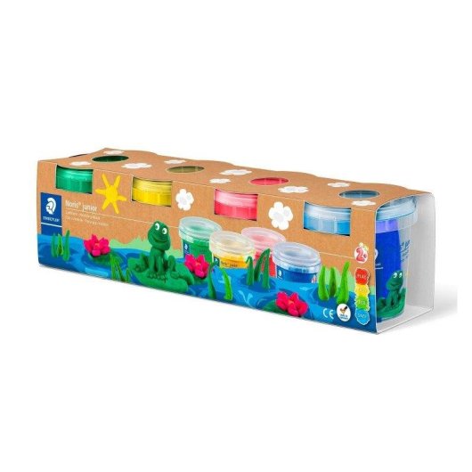 Pâte à modeler Staedtler Noris Club - Coffret 4 bouteilles de 130 g