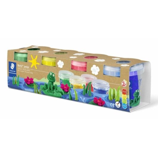 Pâte à modeler Staedtler Noris Club - Coffret 4 bouteilles de 130 g