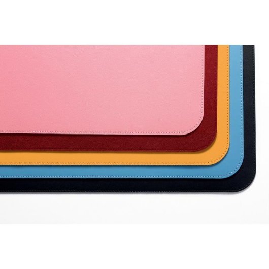 Alfombrilla para ratón Sigel SA603 Negro Rojo Imitación piel Base antiderrapante