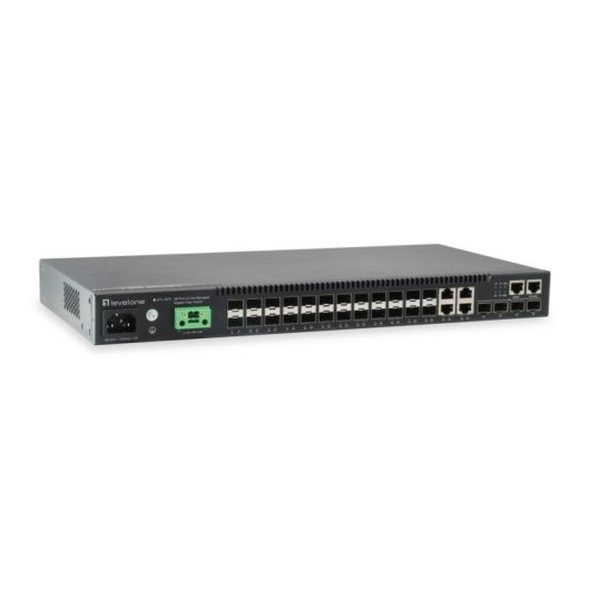 Comutador LevelOne GTL-2872 Gestido L3 128 Gbit/s Montagem em Rack