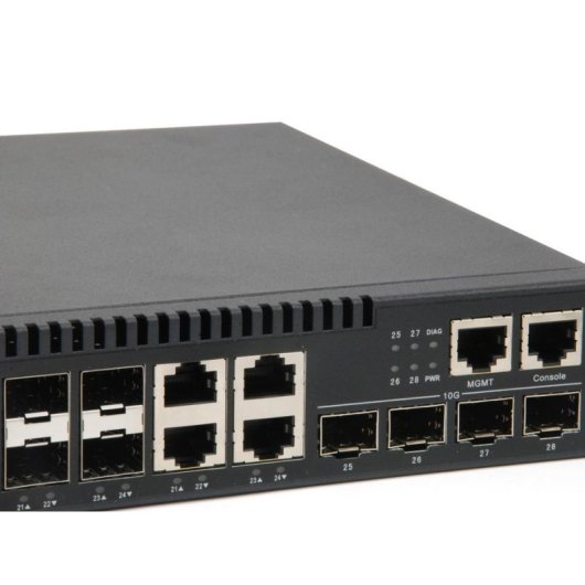 Comutador LevelOne GTL-2872 Gestido L3 128 Gbit/s Montagem em Rack