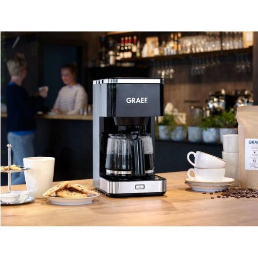 Cafetera de Goteo Graef FK 402 1,25 L 1000 W Negro Acero inoxidable