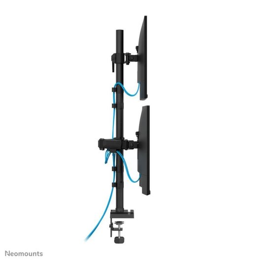 Neomounts DS60-600BL2-1 Supporto Monitor Triplo Scrivania 10 a 32" VESA 75x75 a 100x100 Max 9Kg