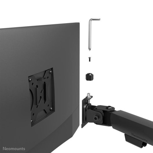 Neomounts DS60-600BL2-1 Supporto Monitor Triplo Scrivania 10 a 32" VESA 75x75 a 100x100 Max 9Kg