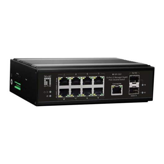 Comutador LevelOne IGP-1061 Gestido L2 8 Portas Gigabit Ethernet PoE
