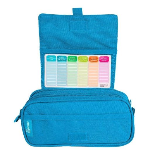Borsa Triple Officebox Colepack Eco Azzurro Chiaro con Materiale Scolastico Incluso