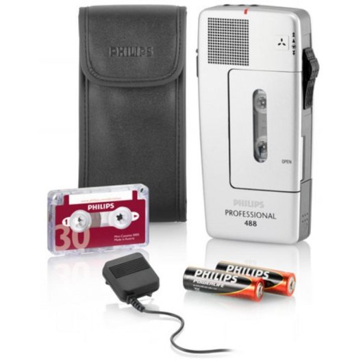 Dictaphone Philips Pocket Memo 400 - 5000 Hz AAA Recargable Blanc
