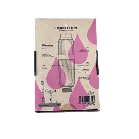 Filtro acqua per doccia Aquafilter Chrome 50.000 litri