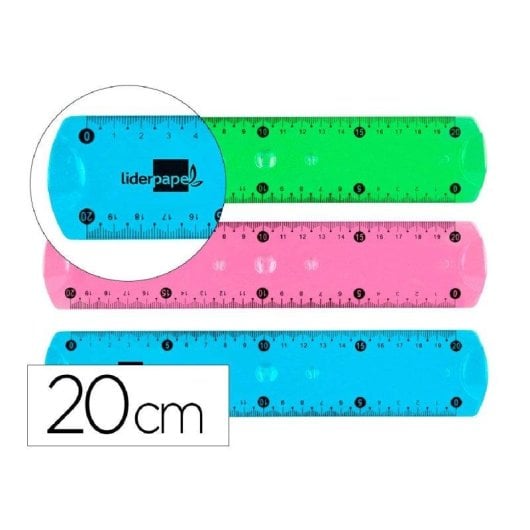 Righello Plastico Flessibile 20 cm Liderpapel