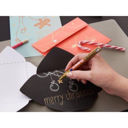 Edding 751 Multicolor Stifte 10 Farben Rundspitze 1 und 2 mm