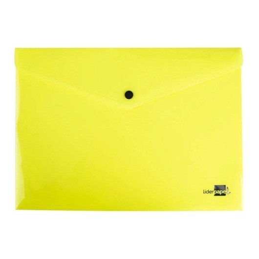 Cartella Dossier Liderpapel Con Broccio Polipropilene Din A4 50 Fogli Giallo Fluorescente