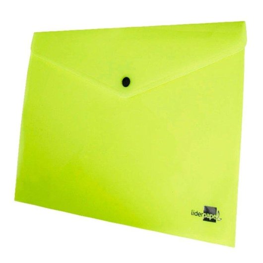Cartella Dossier Liderpapel Con Broccio Polipropilene Din A4 50 Fogli Giallo Fluorescente