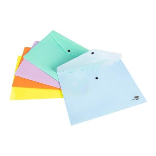 Cartella Dossier Liderpapel Con Broccio Polipropilene Din A4 50 Fogli Giallo Fluorescente