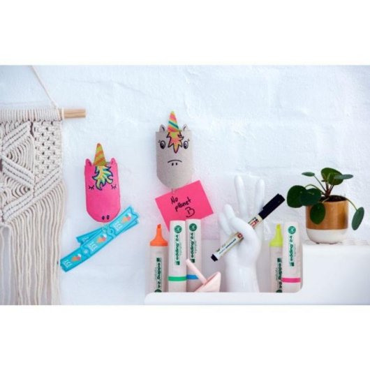 Marcador Permanente Edding 25 EcoLine Punta Redonda Fino 1 mm Negro Marfil