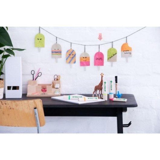 Marcador Permanente Edding 25 EcoLine Punta Redonda Fino 1 mm Negro Marfil