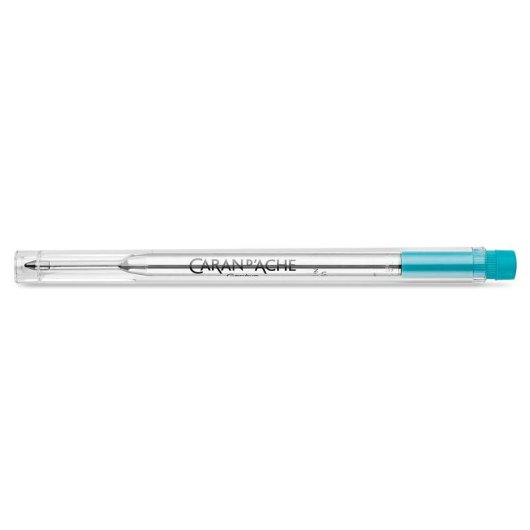 Bolígrafo Caran d'Ache 8421.191 Turquoise Chrome Laton Acier Inoxydable