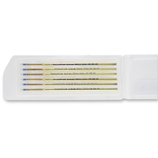 Remplacement de stylo Caran d'Ache 8522.000 Bleu Moyen 6 pièces