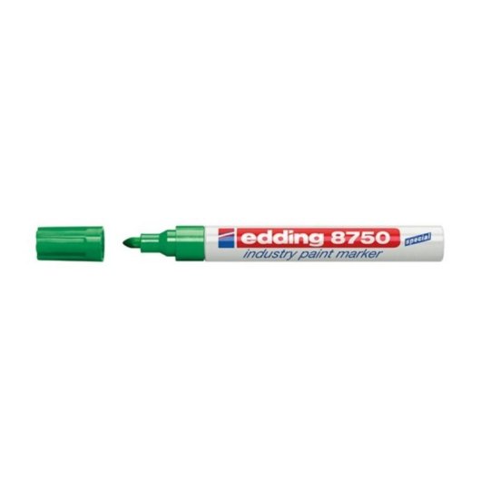 Marcador Permanente Edding 8750 Punta Redonda Verde Aluminio 2-4 mm