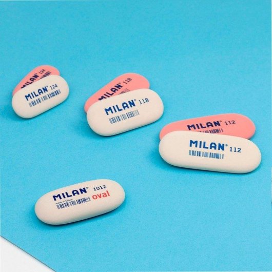 Caja de 24 Gomas de Borrar Milan Miga de Pan Oval 124