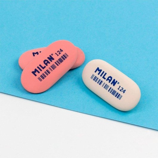 Caja de 24 Gomas de Borrar Milan Miga de Pan Oval 124