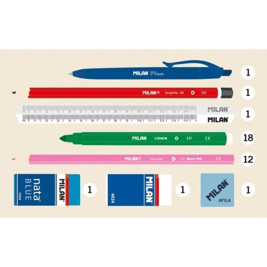 Portapenne 2 piani Milan 430 Rosa 36 pezzi