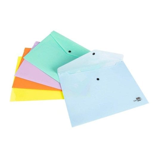 Cartella Dossier Liderpapel Broccio Polipropilene A4 50 Fogli Celeste