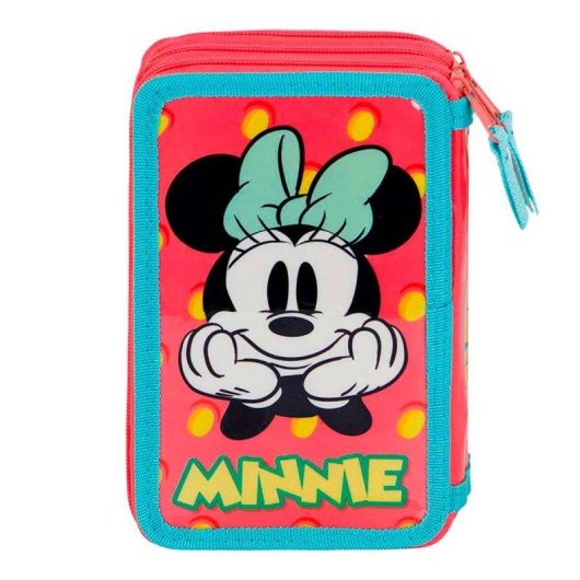 Estuche de Lapis Triplo Karactermania Disney Minnie Mouse 44 Peças