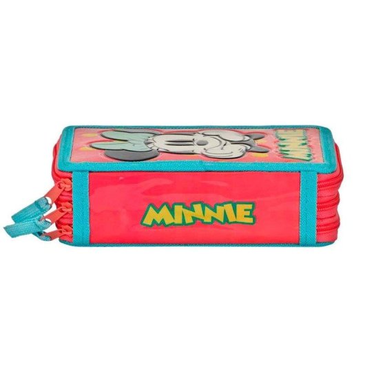 Estuche de Lapis Triplo Karactermania Disney Minnie Mouse 44 Peças