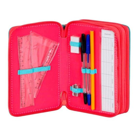 Estuche de Lapis Triplo Karactermania Disney Minnie Mouse 44 Peças